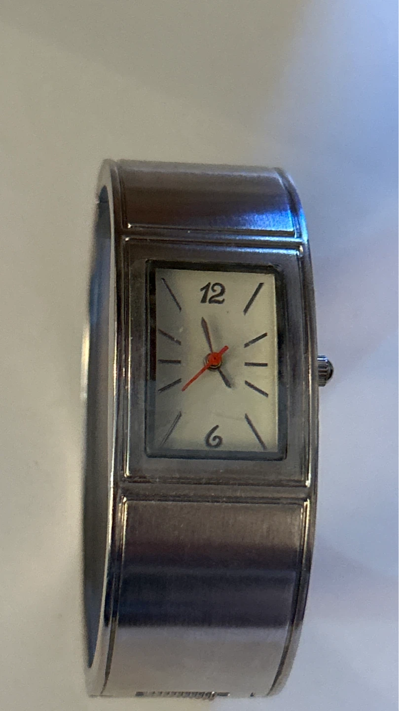 Joe Fresh Women's Silver-Tone Bangle Watch