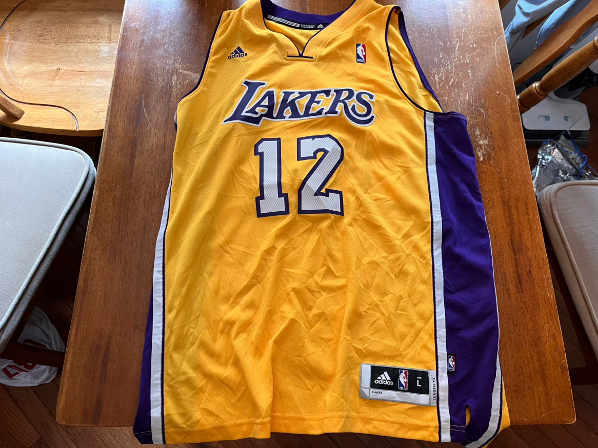 Dwight Howard 12 Los Angeles Lakers Adidas Jersey - photo 2