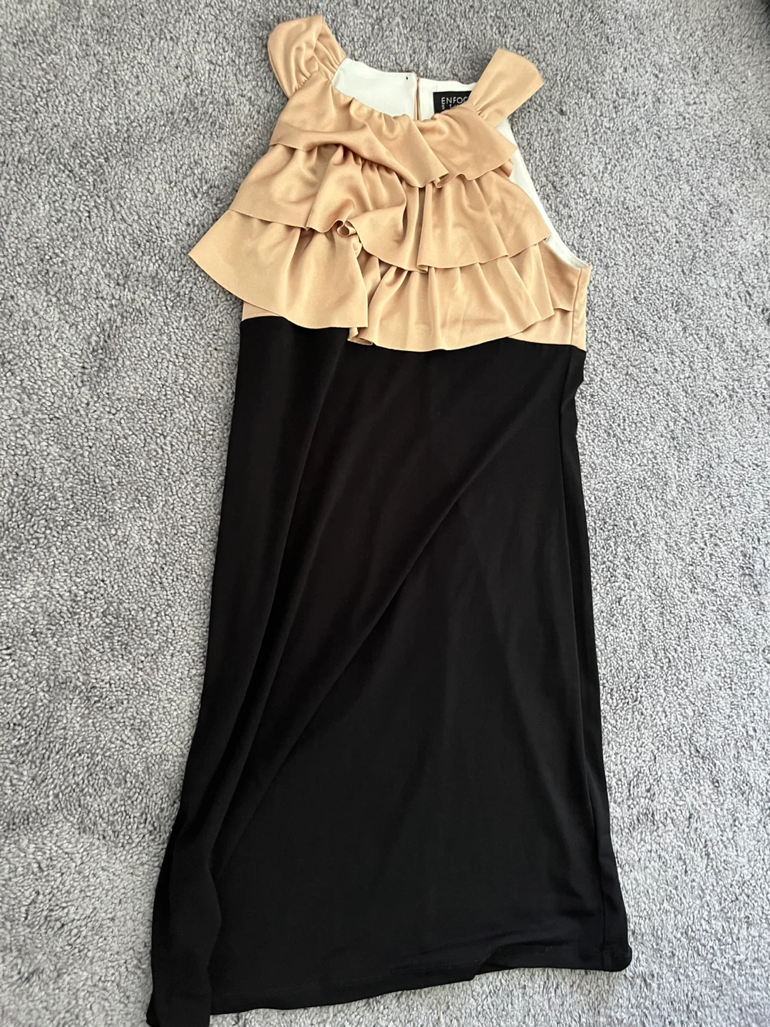 Black and gold dress