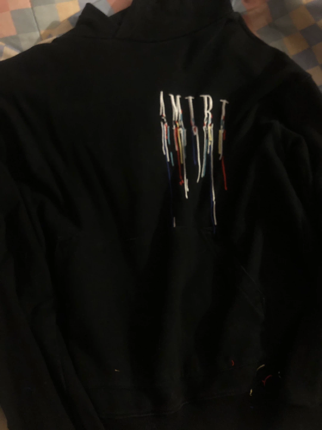AMIRI Black Drip Hoodie