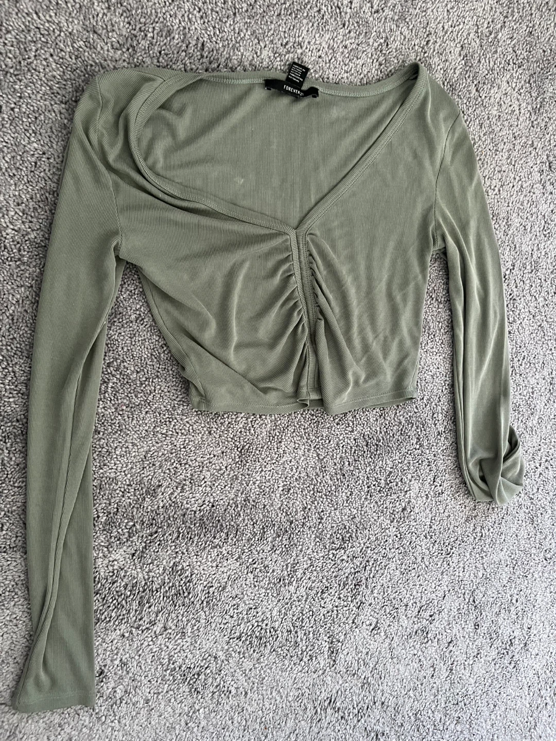 Forever 21 Ruched Cropped Top