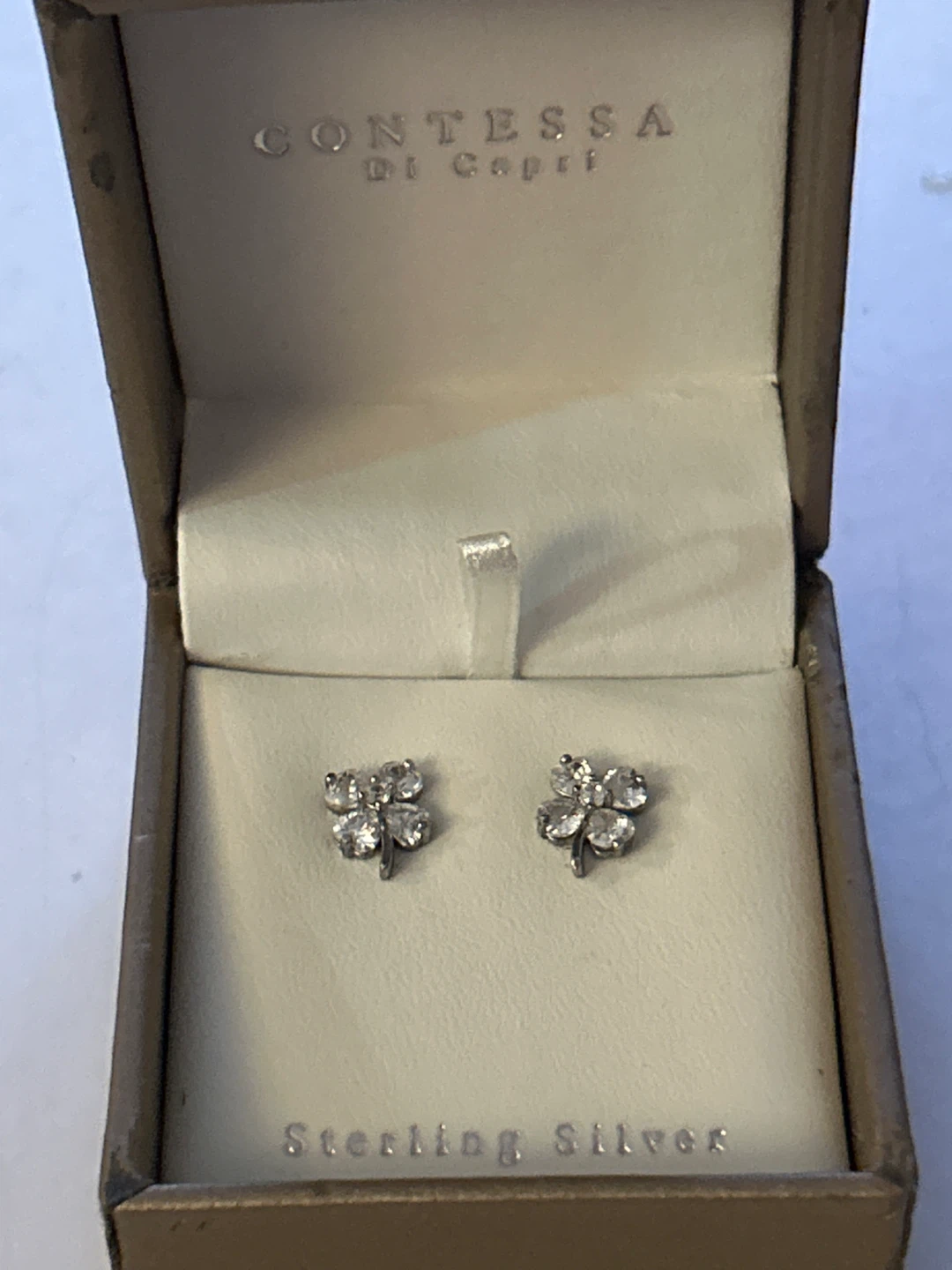 Contessa di Capri Sterling Silver Clover Earrings - photo 4