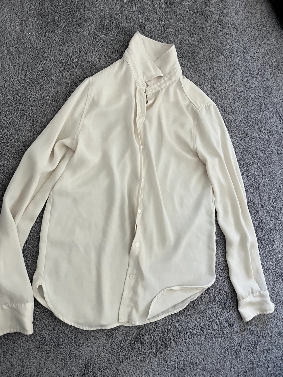 Cream Button-Up Shirt