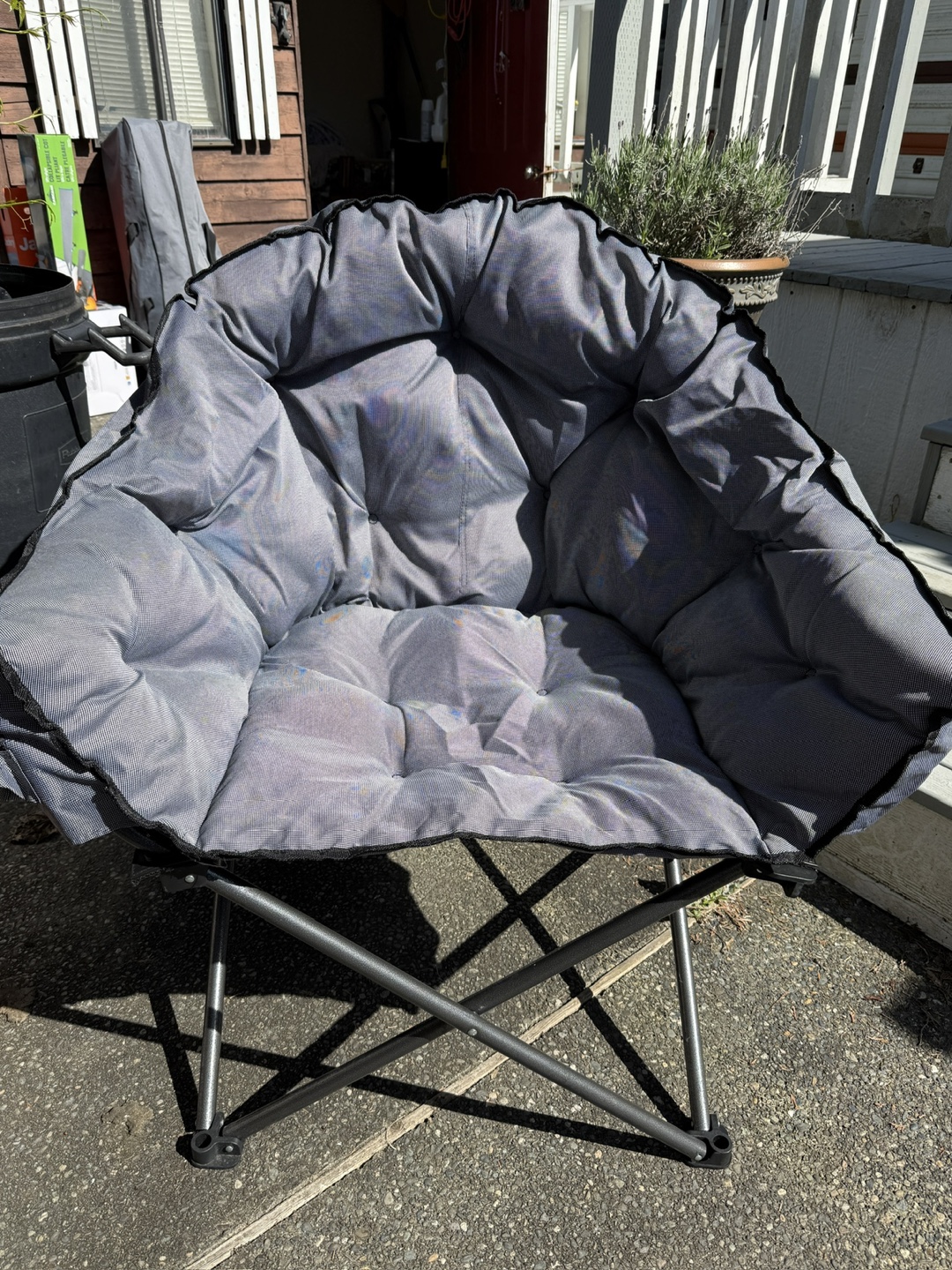 Padded Camp Chair with Carrying Bag - photo 2