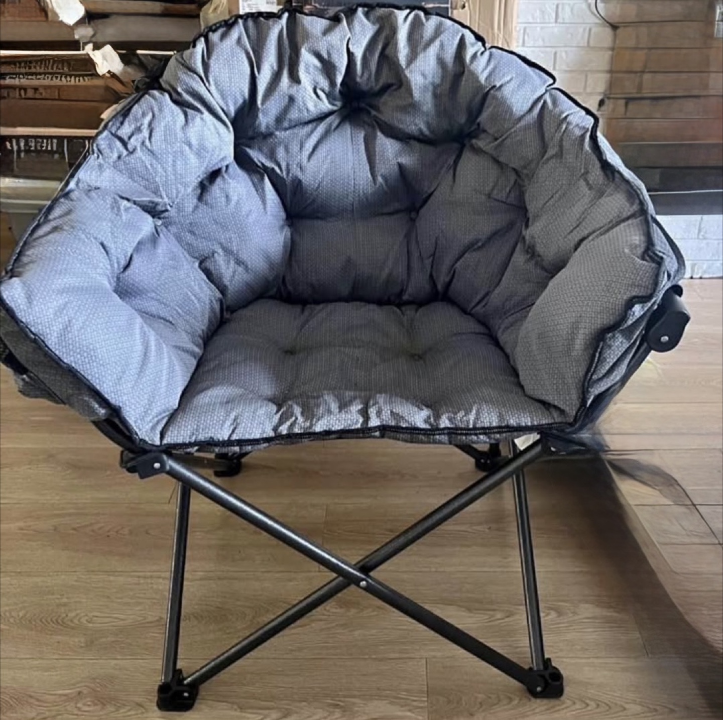 Padded Camp Chair with Carrying Bag