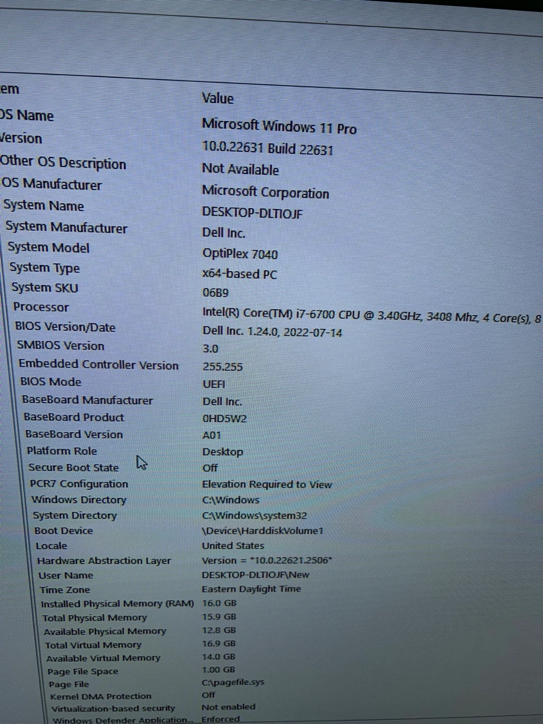 Dell OptiPlex 7040 - 16GB ram/ 512GB ssd /windows 11 - photo 4