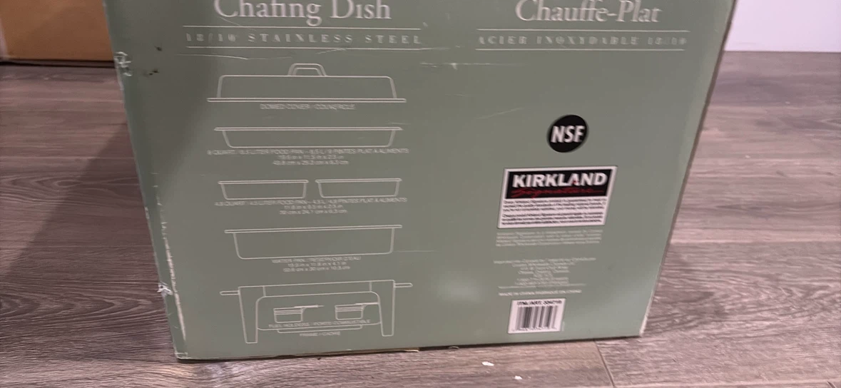 Kirkland Signature Stainless Steel Chafing Dish (8.5L / 9 Qt) - photo 3
