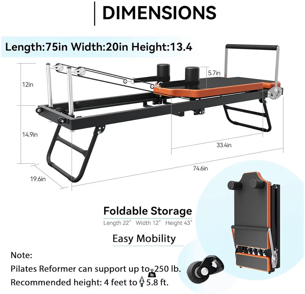Pilates Reformer WAS $400 - photo 4