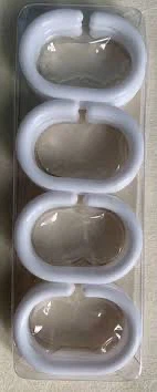 ⚽ White Shower Curtain Hooks - photo 4