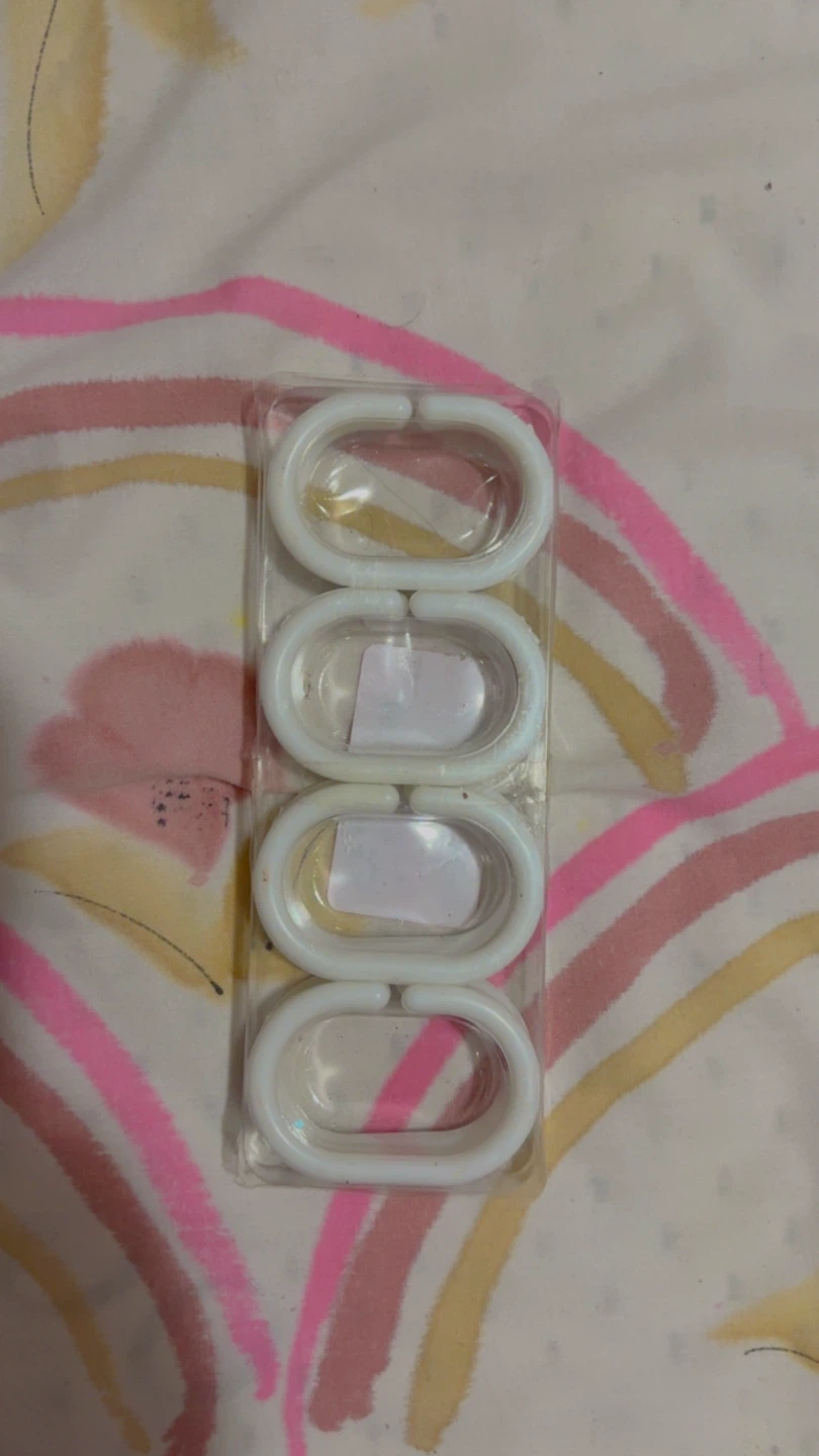 ⚽ White Shower Curtain Hooks - photo 5
