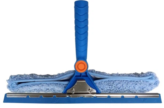 ⚽ Blue Microfiber Window Cleaner with Handle - photo 2