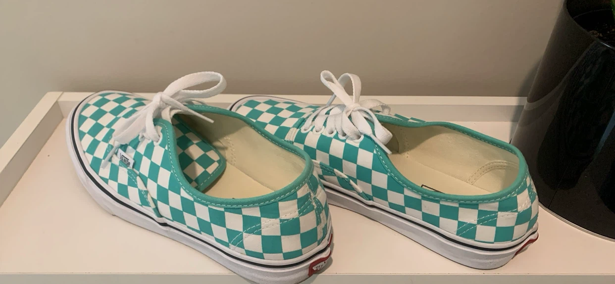Vans Authentic Checkerboard Teal Shoes - photo 2