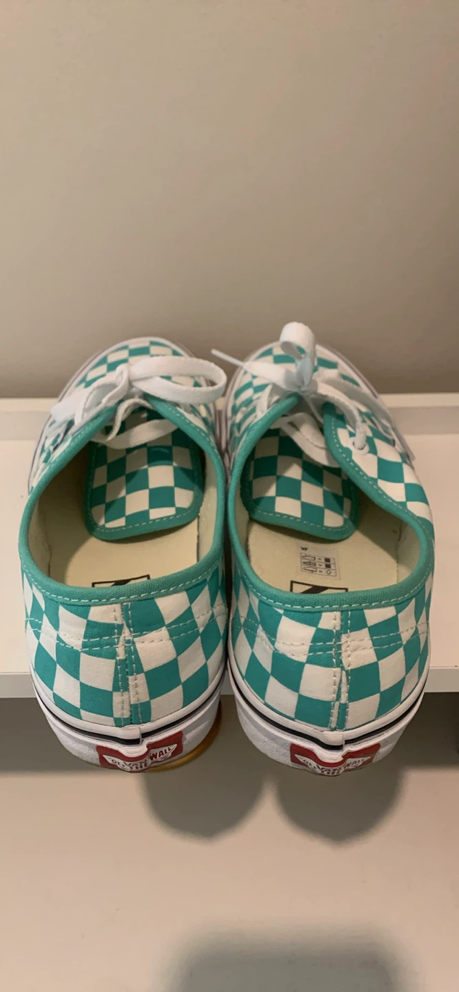 Vans Authentic Checkerboard Teal Shoes - photo 5
