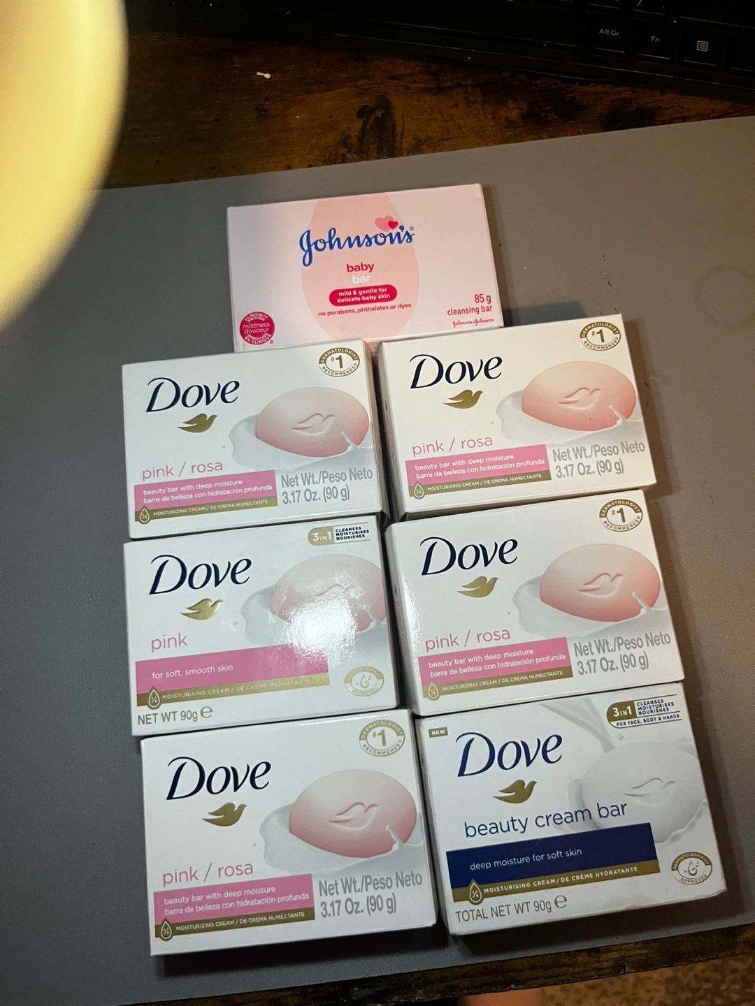 Dove Pink Beauty Bar Soap with Johnson's Baby Bar - photo 2
