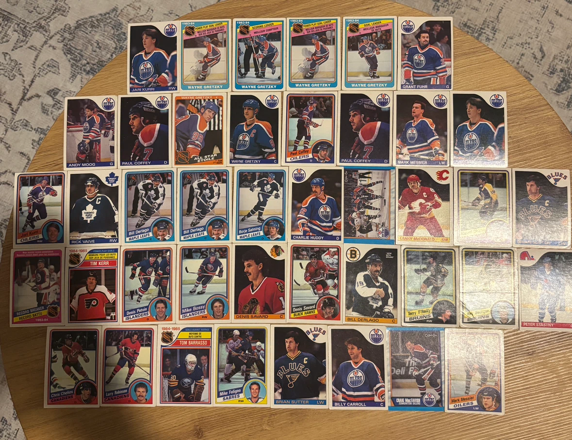 Hockey trading cards (pack #6, 42 cards)