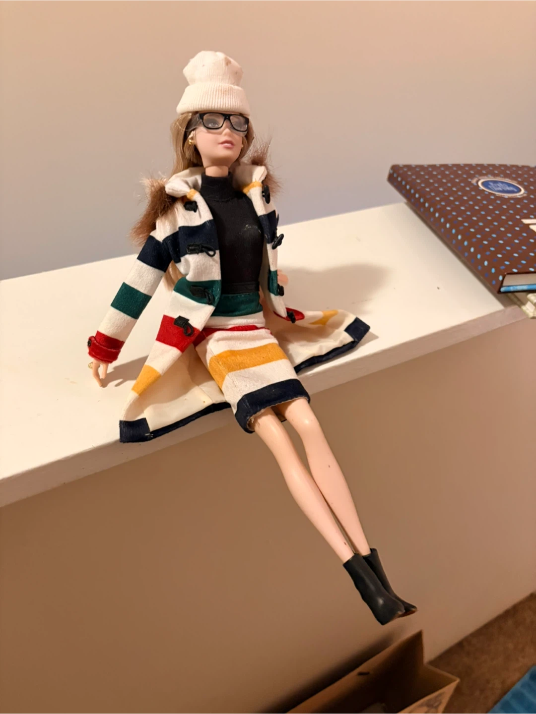 Fashion Doll with Striped Outfit and Accessories - photo 2