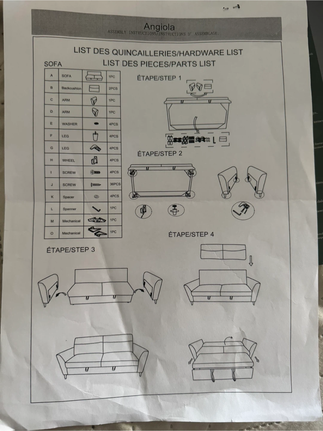 Sleeper sofa
