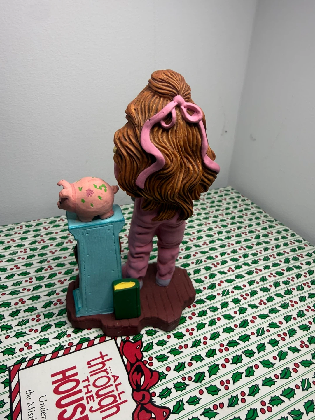 Christmas Village Figure - Girl with Candle and Sheep - photo 3