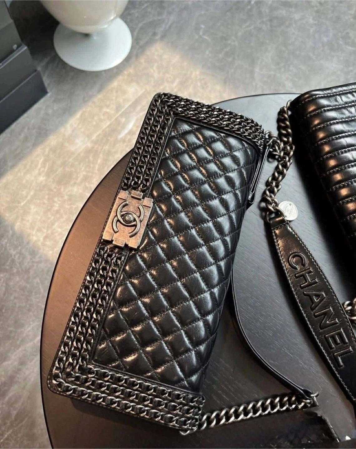 Chanel Black Quilted Leather Flap Bag