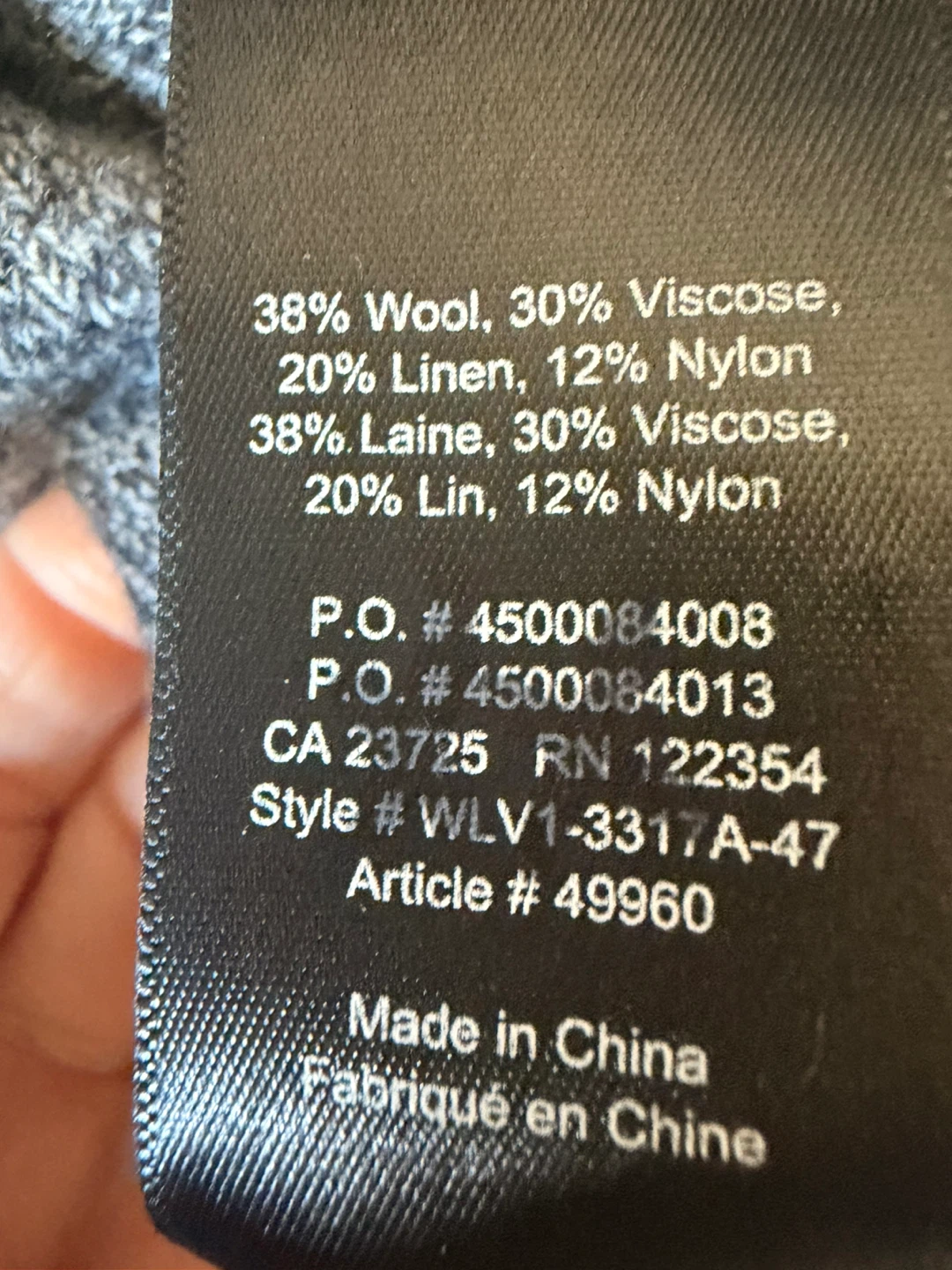 BABATON Grey V-Neck Sweater - photo 4