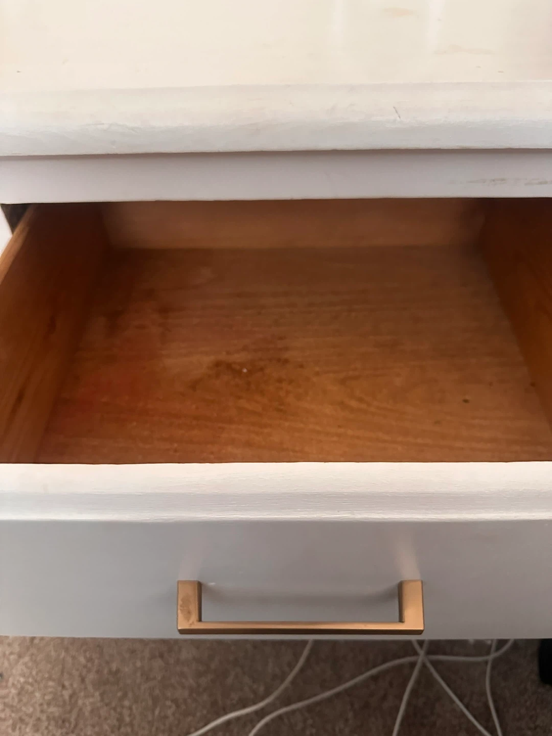 White Two-Drawer Nightstand - photo 3