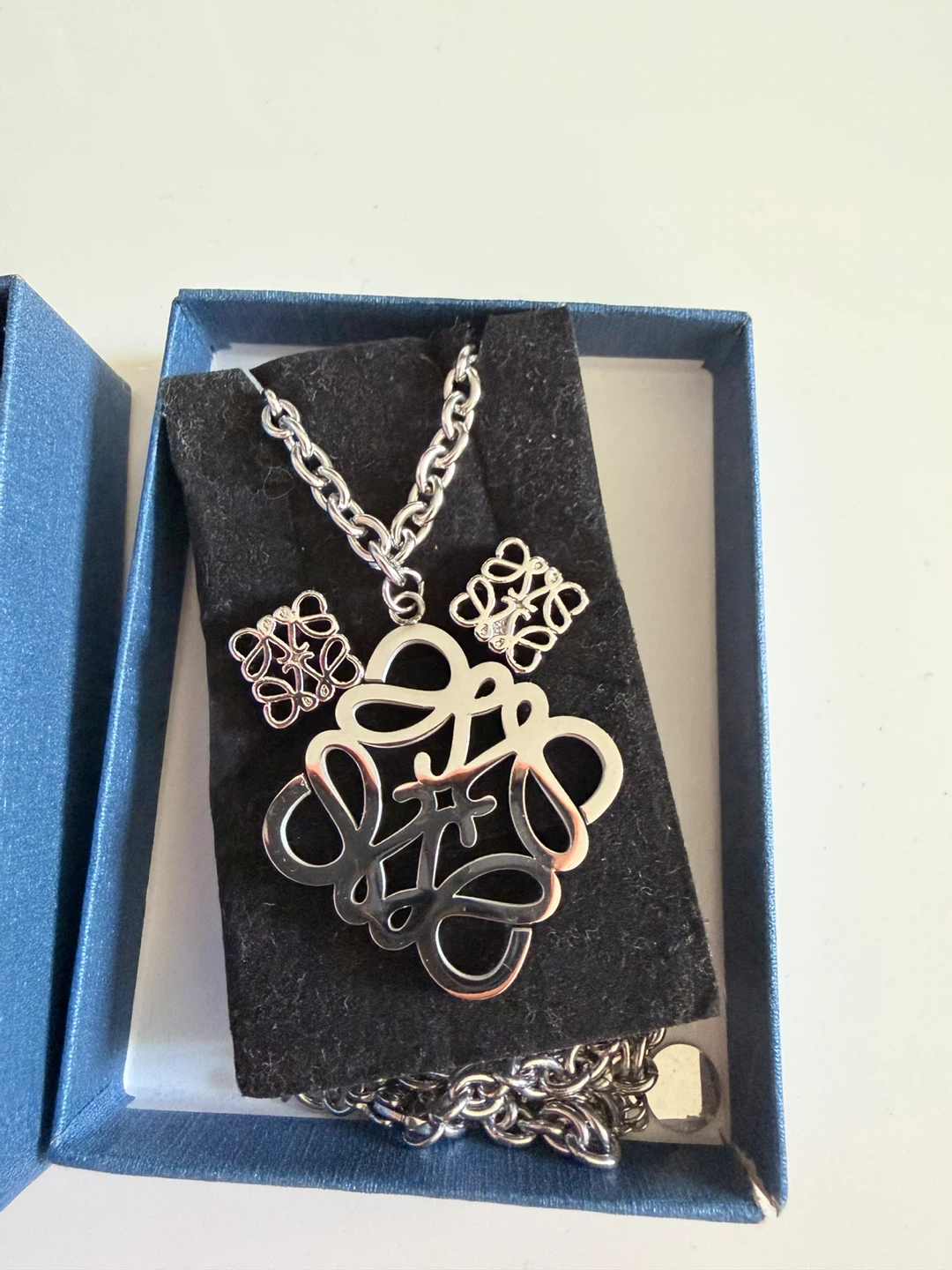 Louis Vuitton Inspired Necklace and Earrings Set