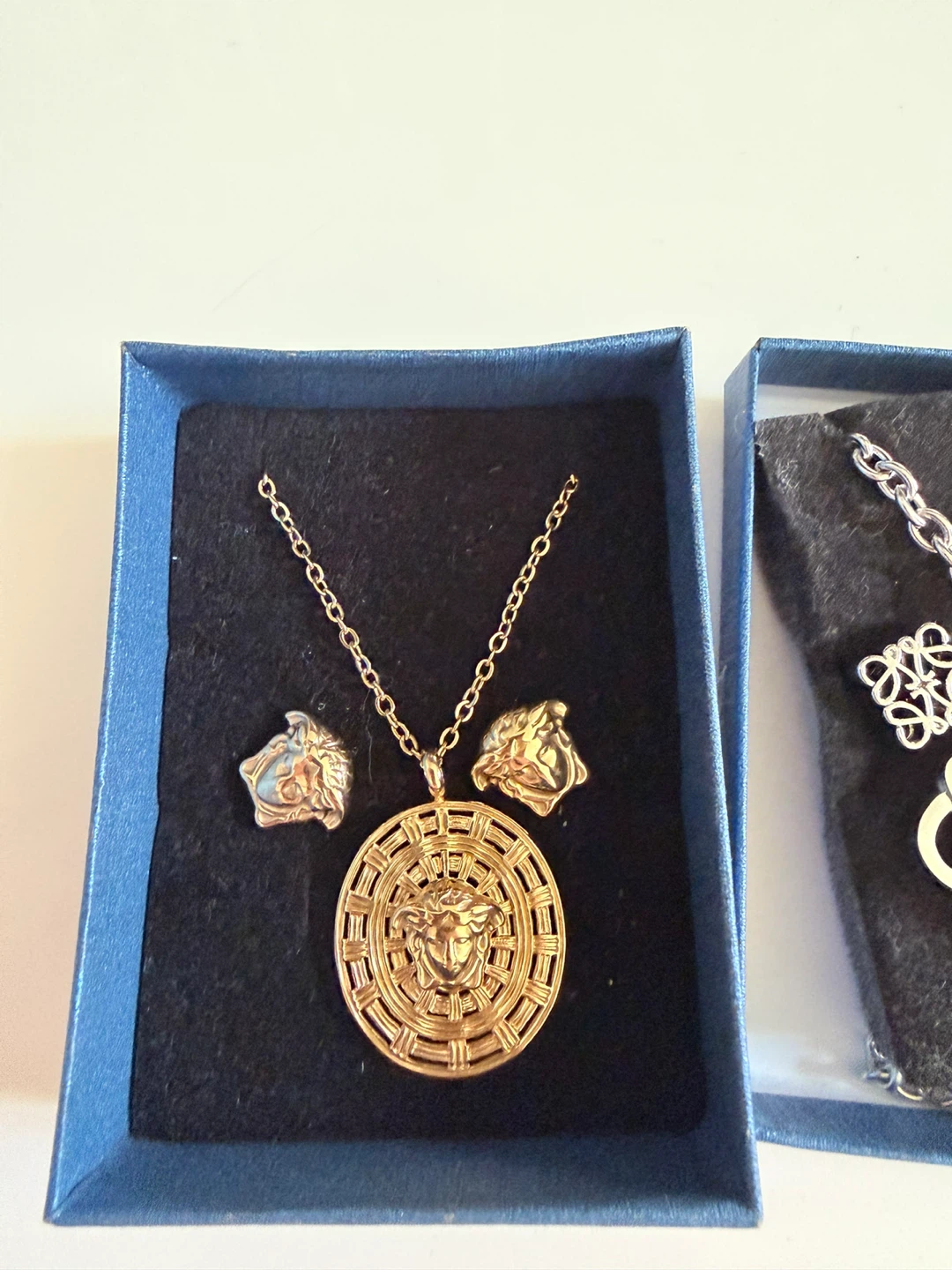 Louis Vuitton Inspired Necklace and Earrings Set - photo 2
