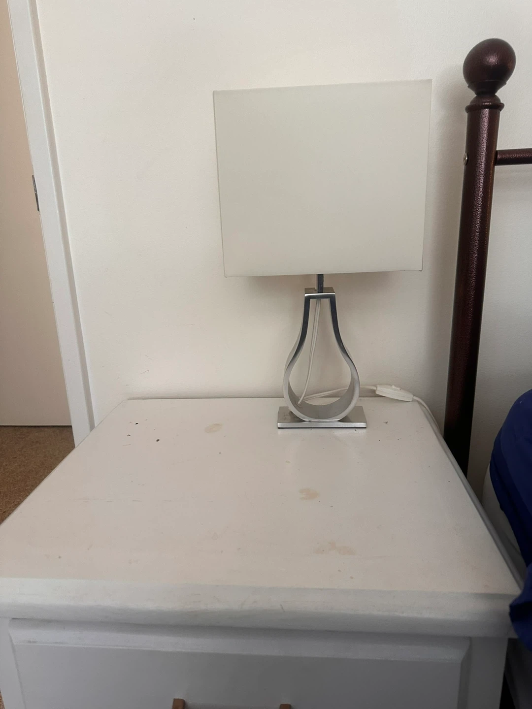 2 Table Lamps with White Shade