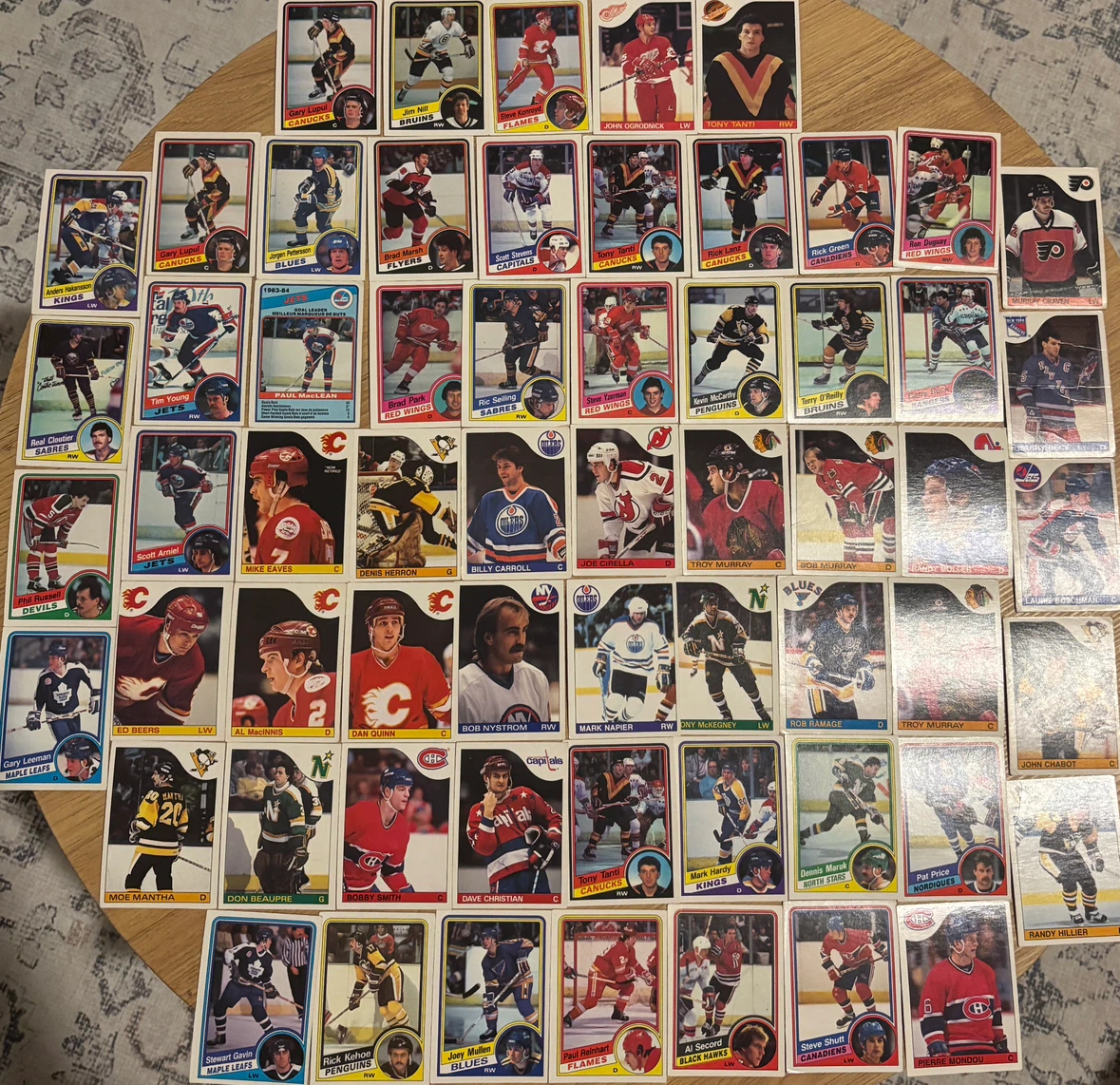 Hockey trading cards (pack #7, 60 cards)