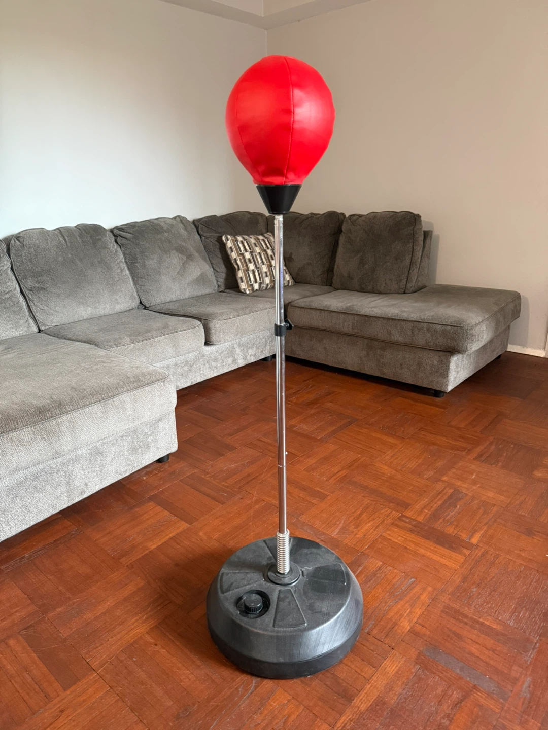 Red Punching Bag with Stand