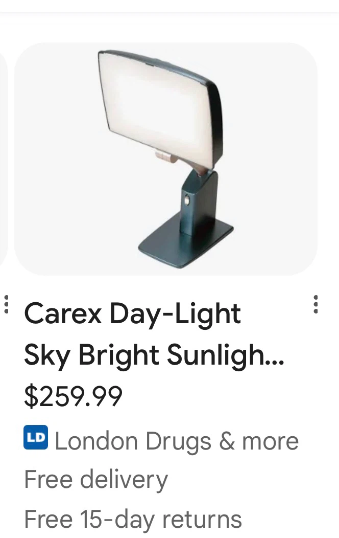 Carex Day-Light Sky Bright Sunlight Lamp - photo 2