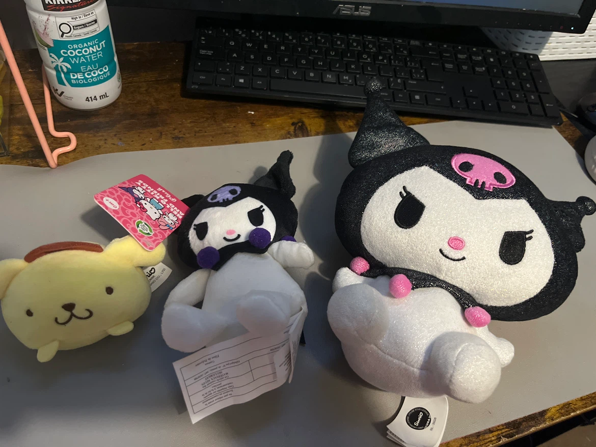 Sanrio Kuromi & Pompompurin Plush Toys