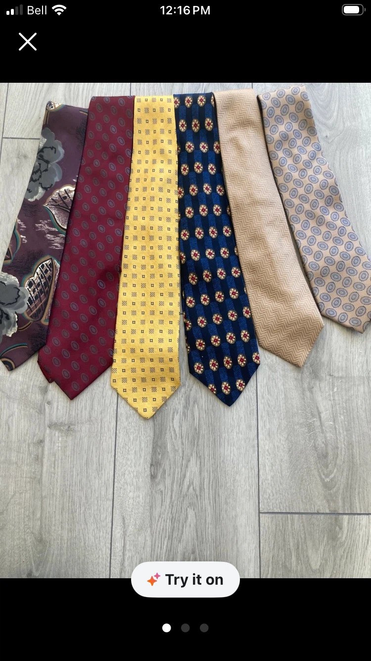Lot of 6 Men's Silk Ties TOM!!