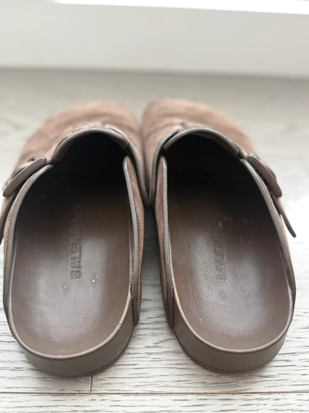 Balenciaga Brown Suede Clogs - photo 3