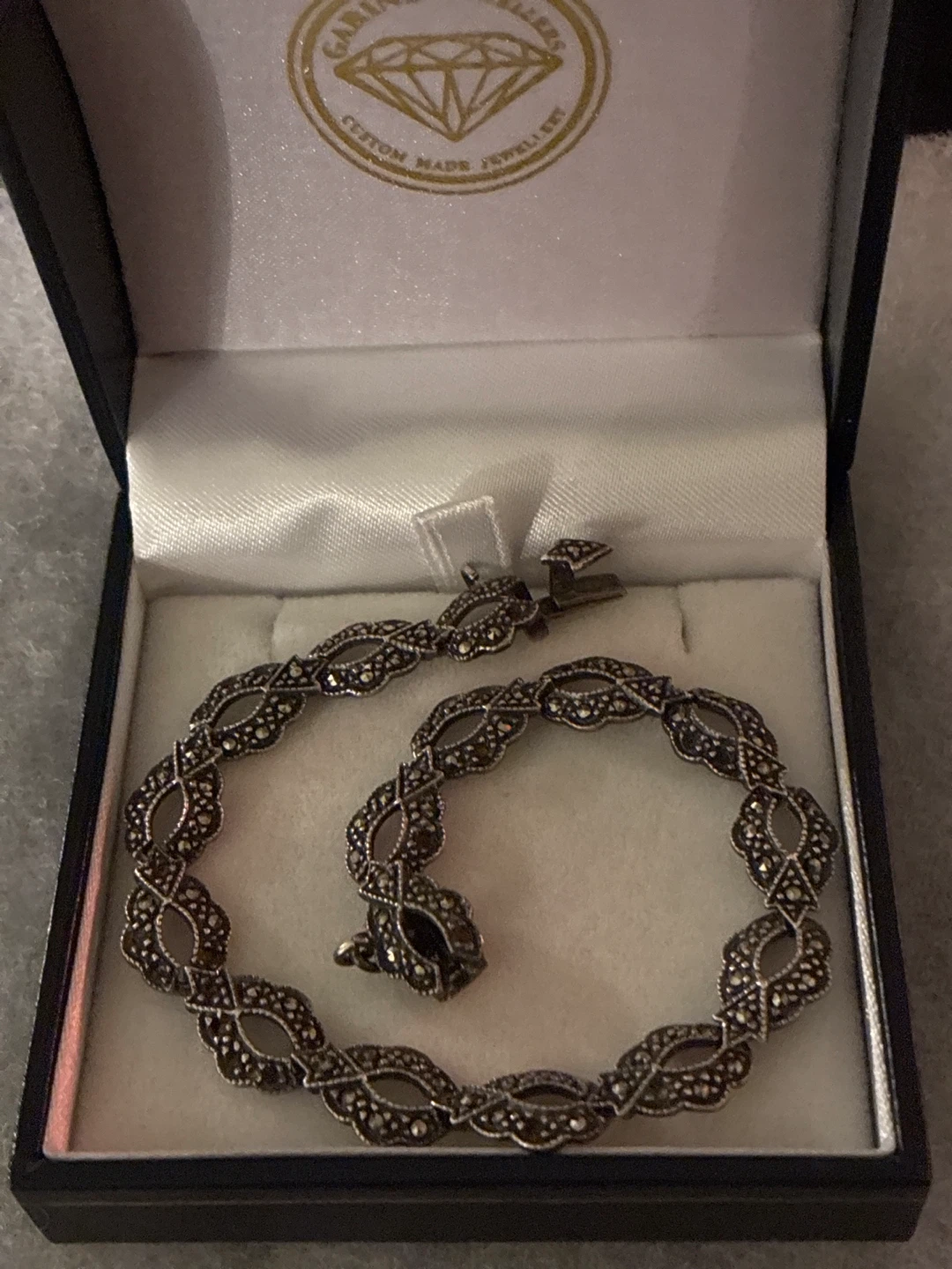 Art Deco Marcasite Bracelet in Sterling Silver
