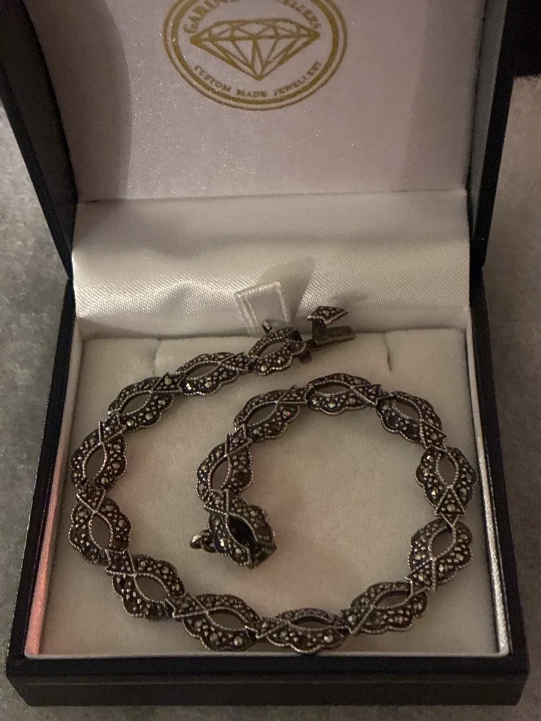 Art Deco Marcasite Bracelet in Sterling Silver