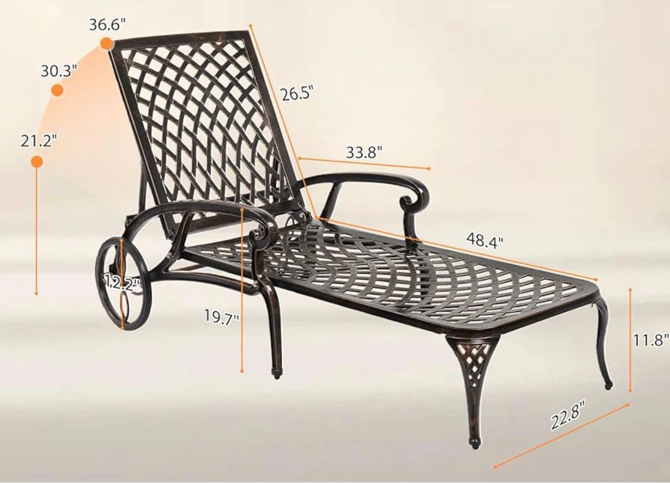 🌿 Elegant & Comfortable Outdoor Chaise Lounge 🌿