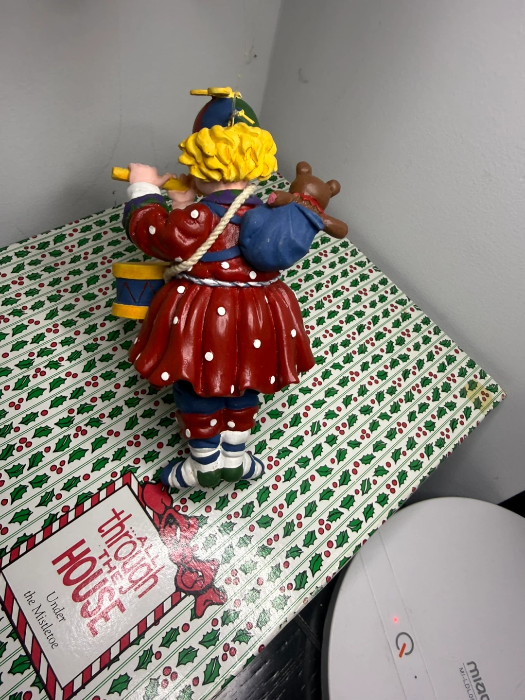 Christmas Figurine with Drum and Teddy Bear - photo 2