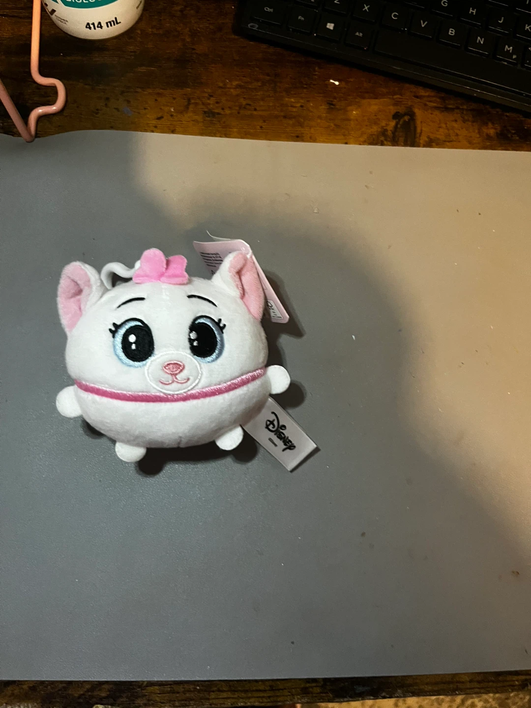 Disney Marie Aristocats Plush Keychain - photo 2