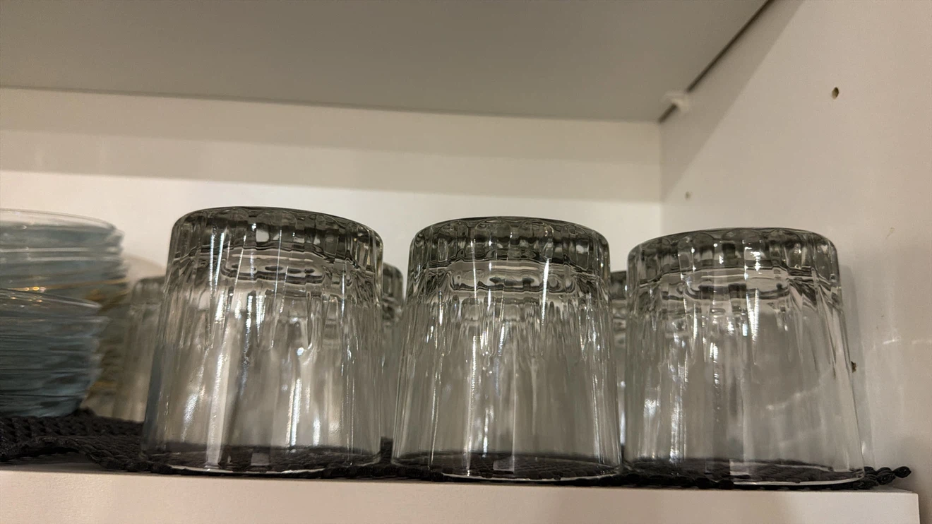 Set of 4 Textured Tumbler Glasses