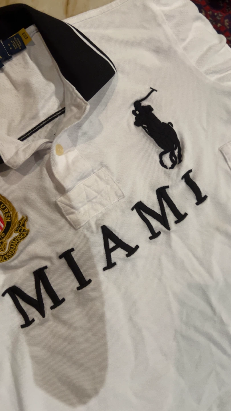 Ralph Lauren Polo Shirt Miami 5 White - photo 2