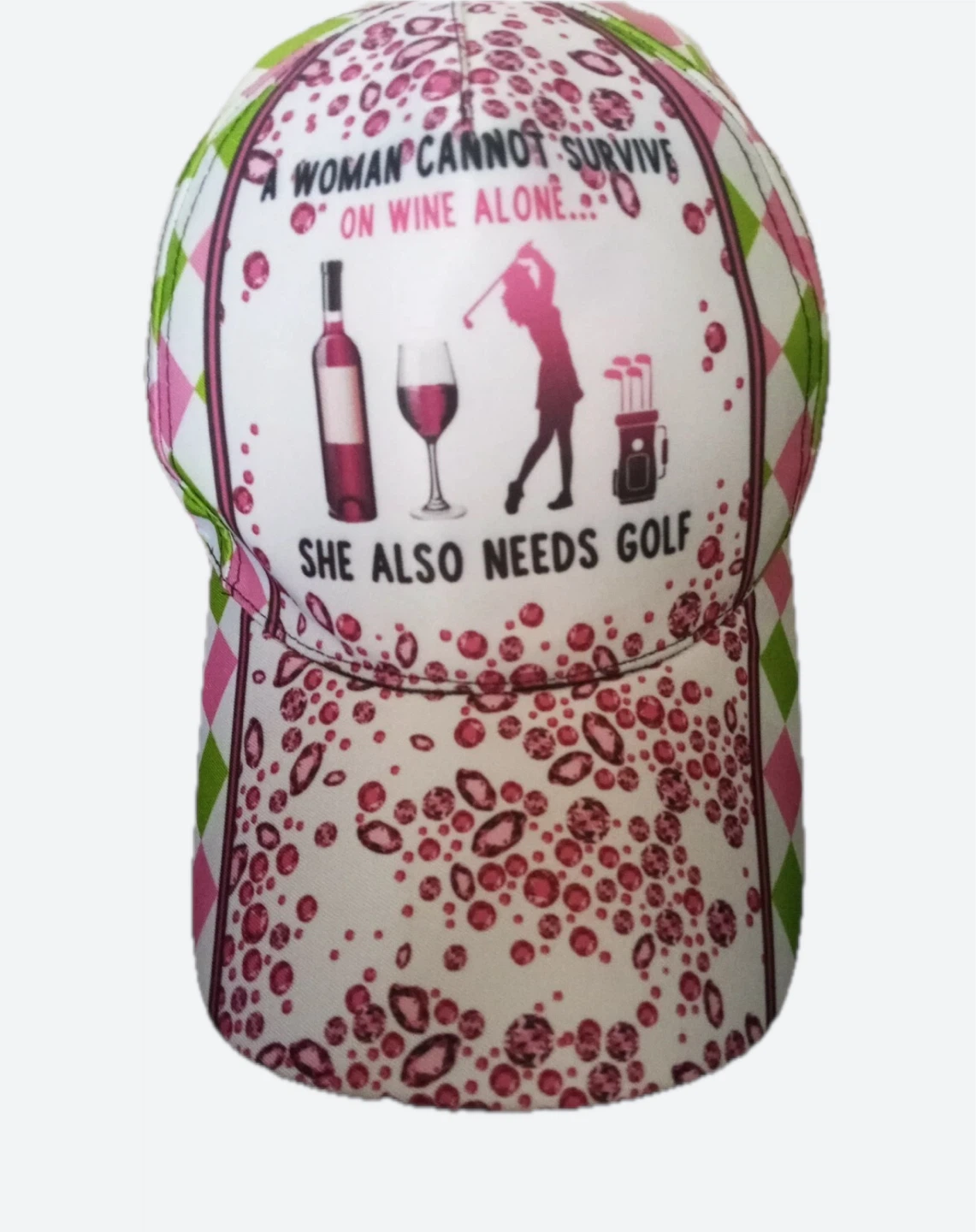 Women's Golf & Wine Baseball Cap - photo 2