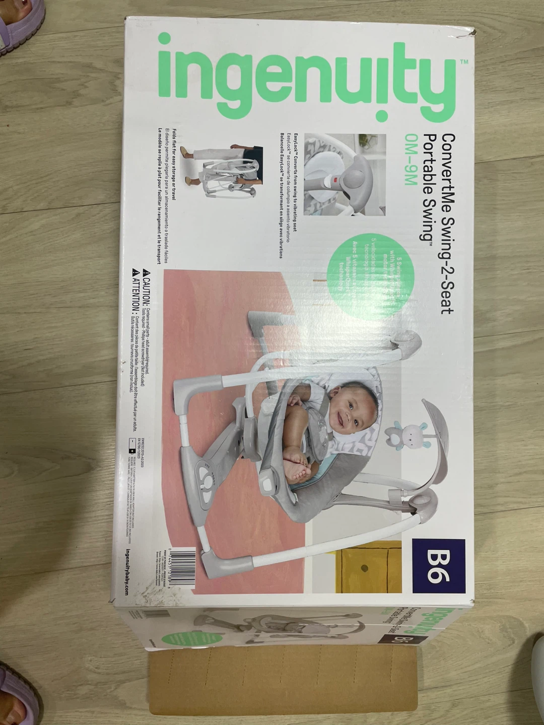 Ingenuity ConvertMe Swing-2-Seat Portable Baby Swing (OM-9M) – - photo 5