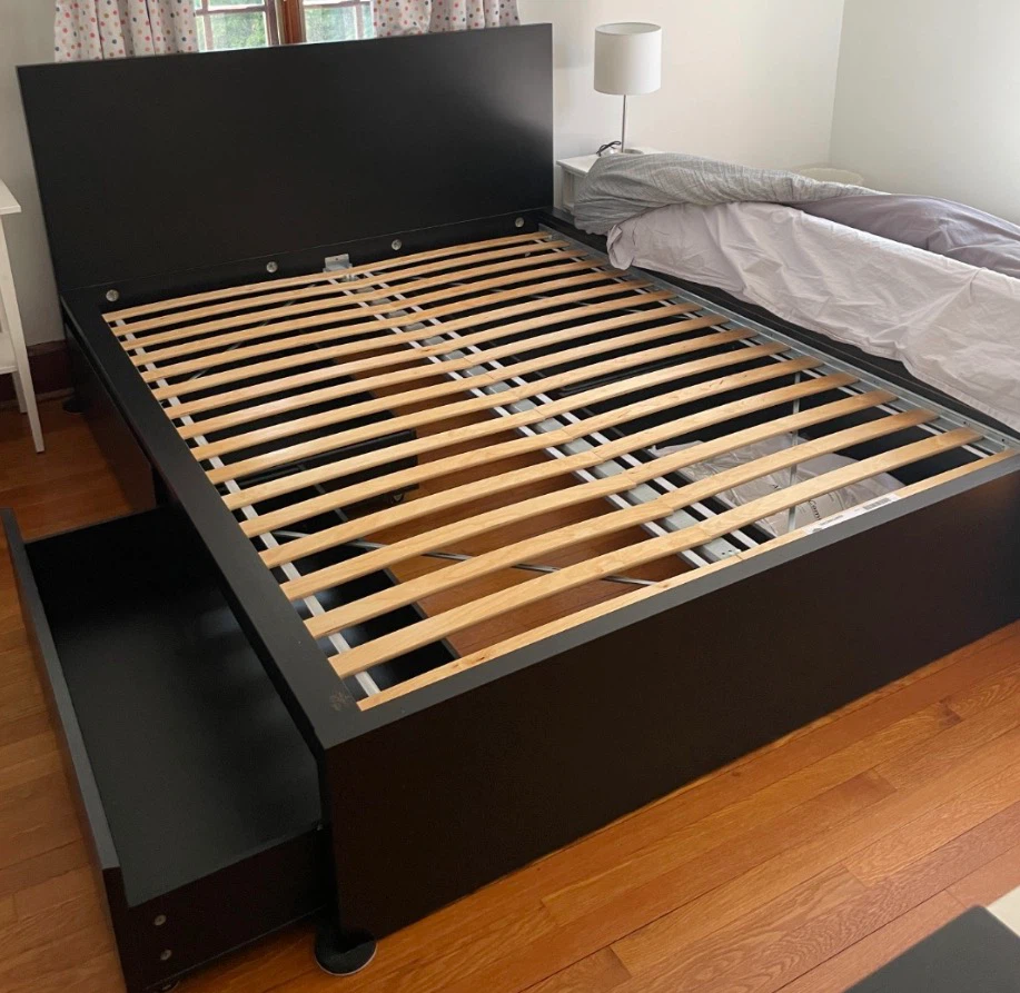 King Size Bed Frame with Storage + Mattress - photo 3