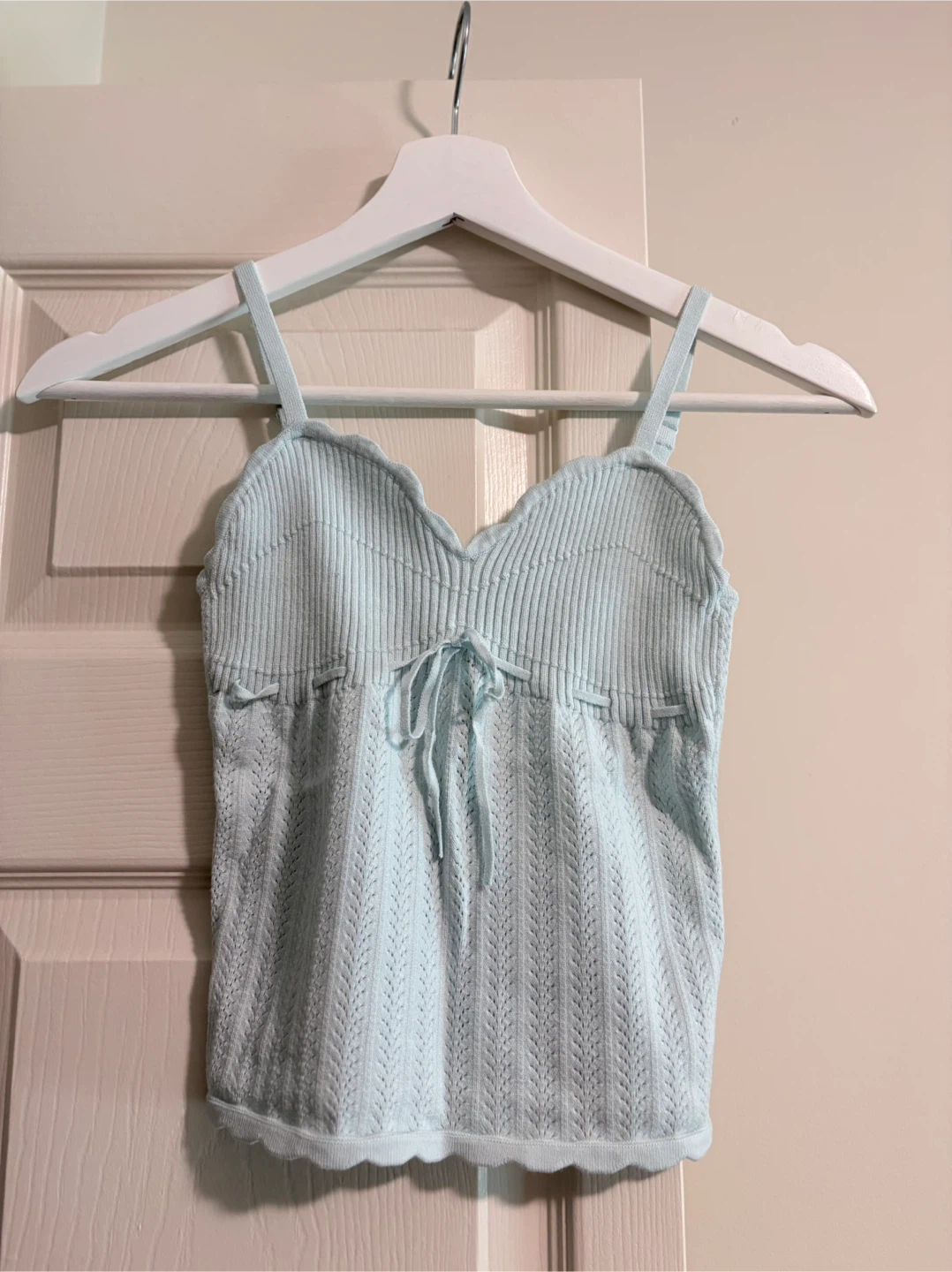 Wilfred Light Blue Knit Camisole Top