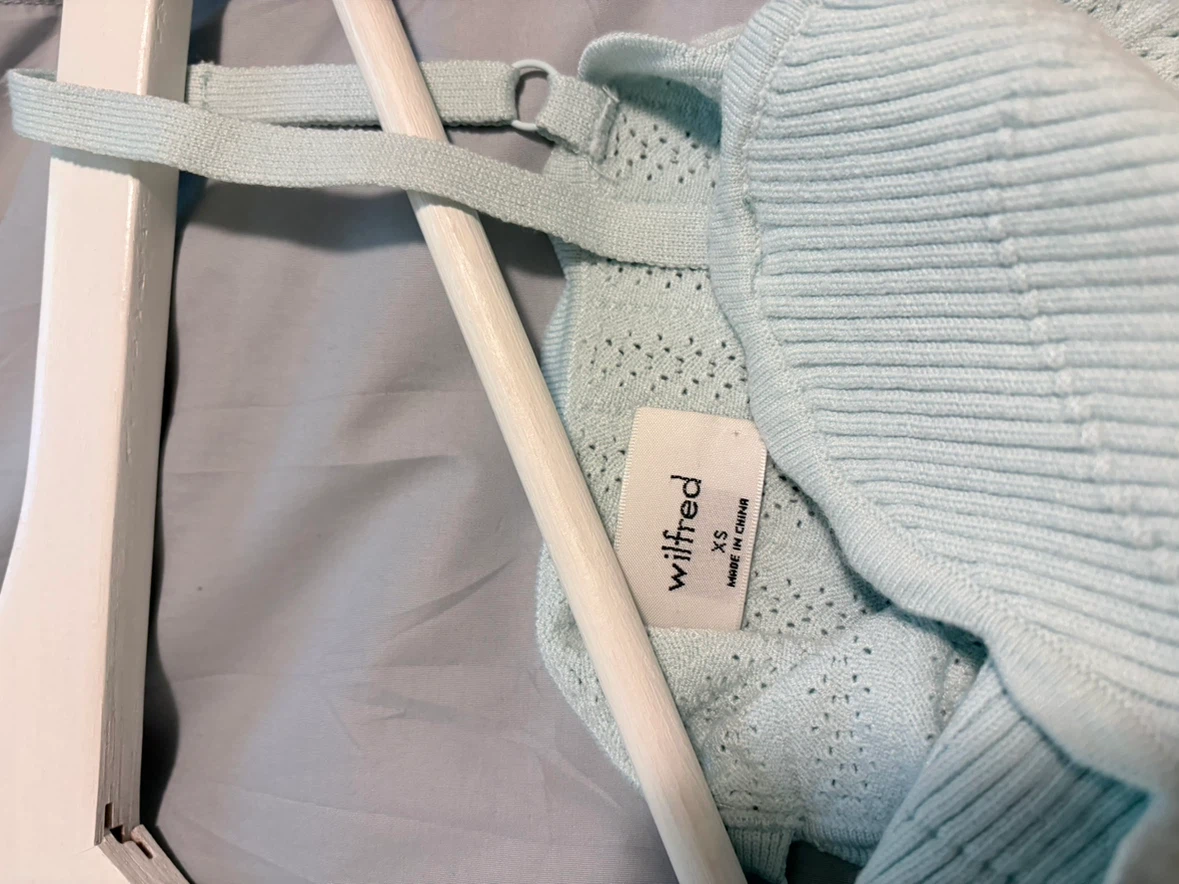 Wilfred Light Blue Knit Camisole Top - photo 3