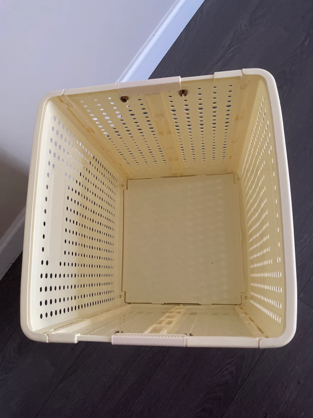 Cream Laundry Basket with Wheels - photo 4