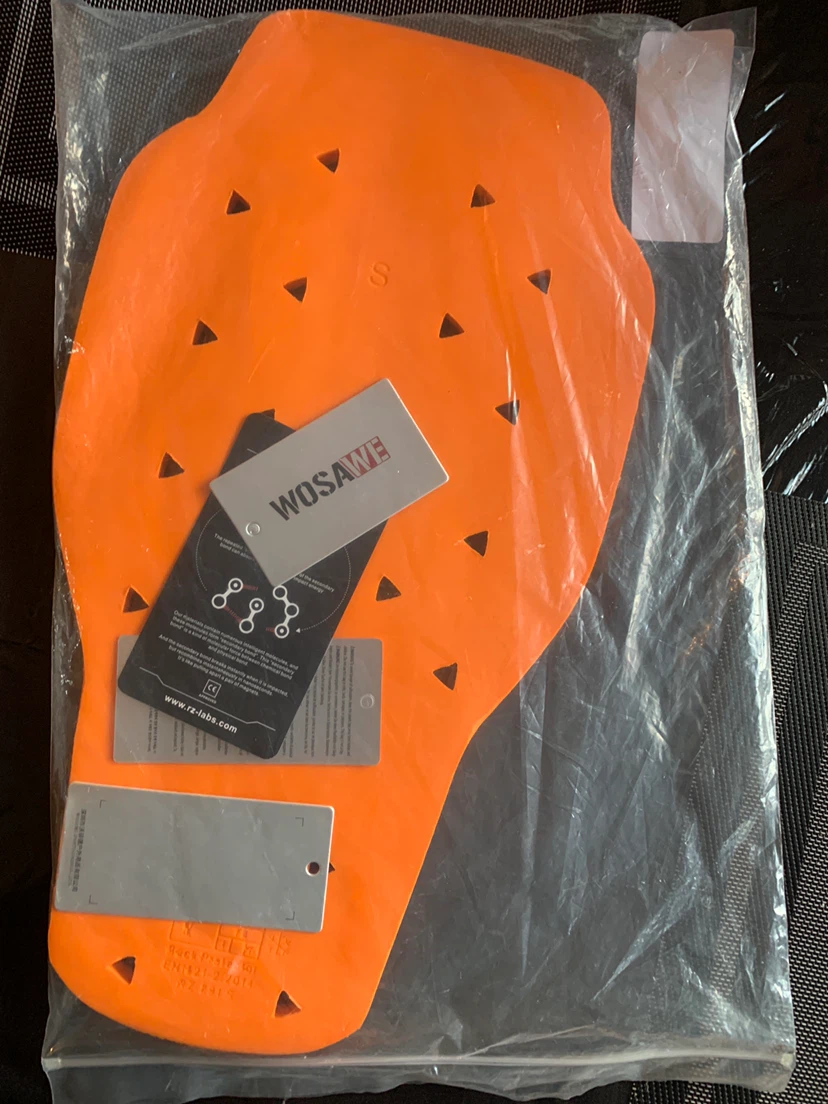 WOSAME Motorcycle Back Protector Insert Size S