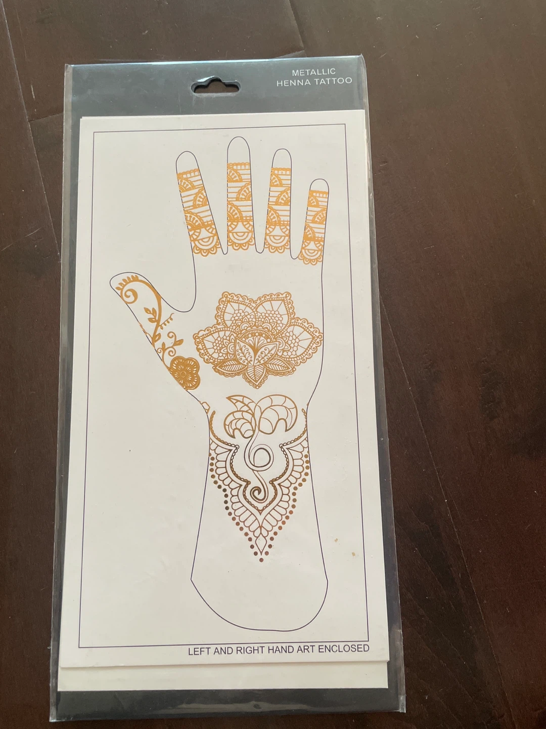 Metallic Henna Tattoo Kit for Hands