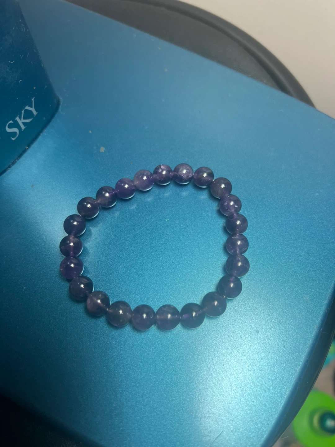 Amethyst Beaded Bracelet